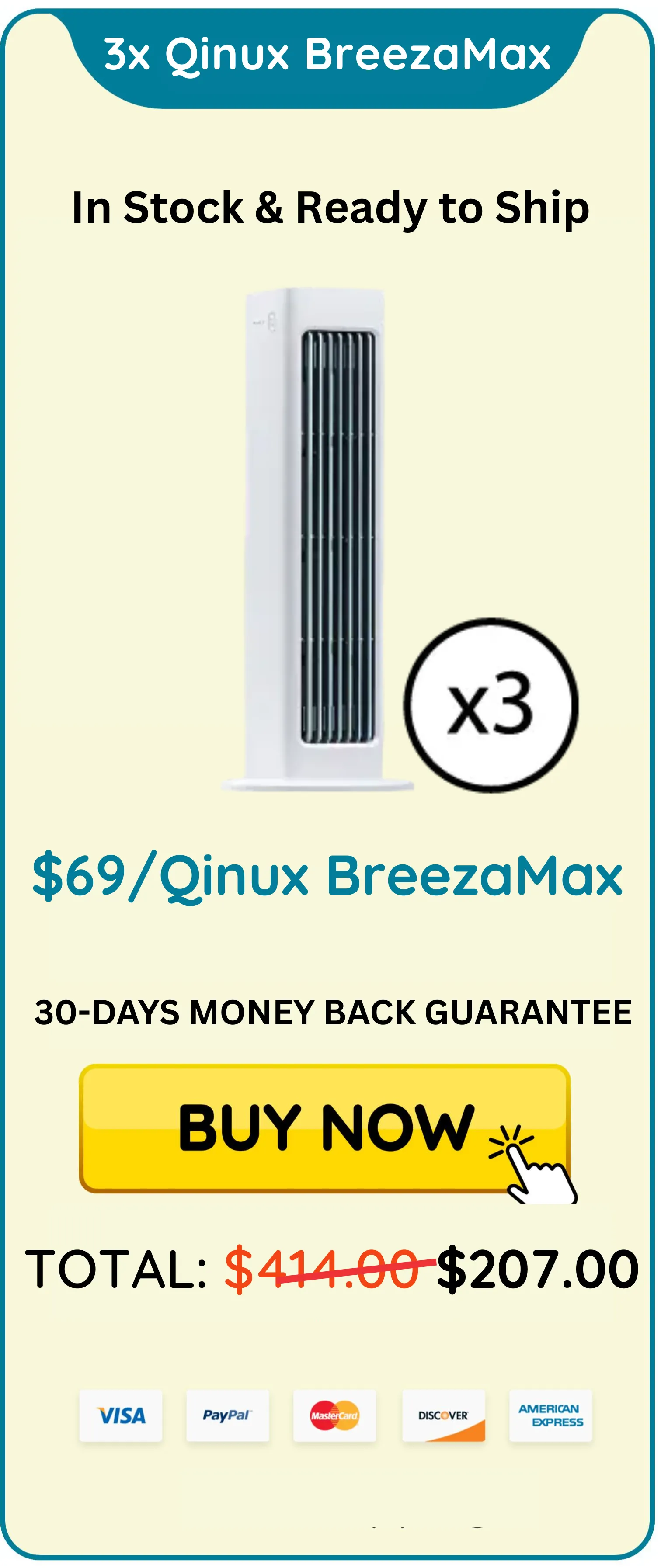 Qinux Breezamax 3 Unit